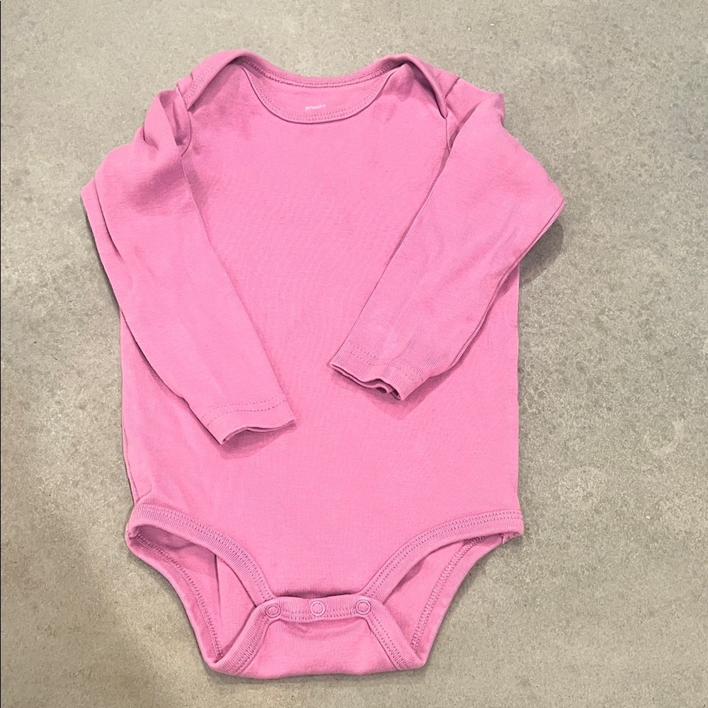 Primary Long-Sleeve purple Baby One-Piece Bodysuit (9-12 months) 100% cotton